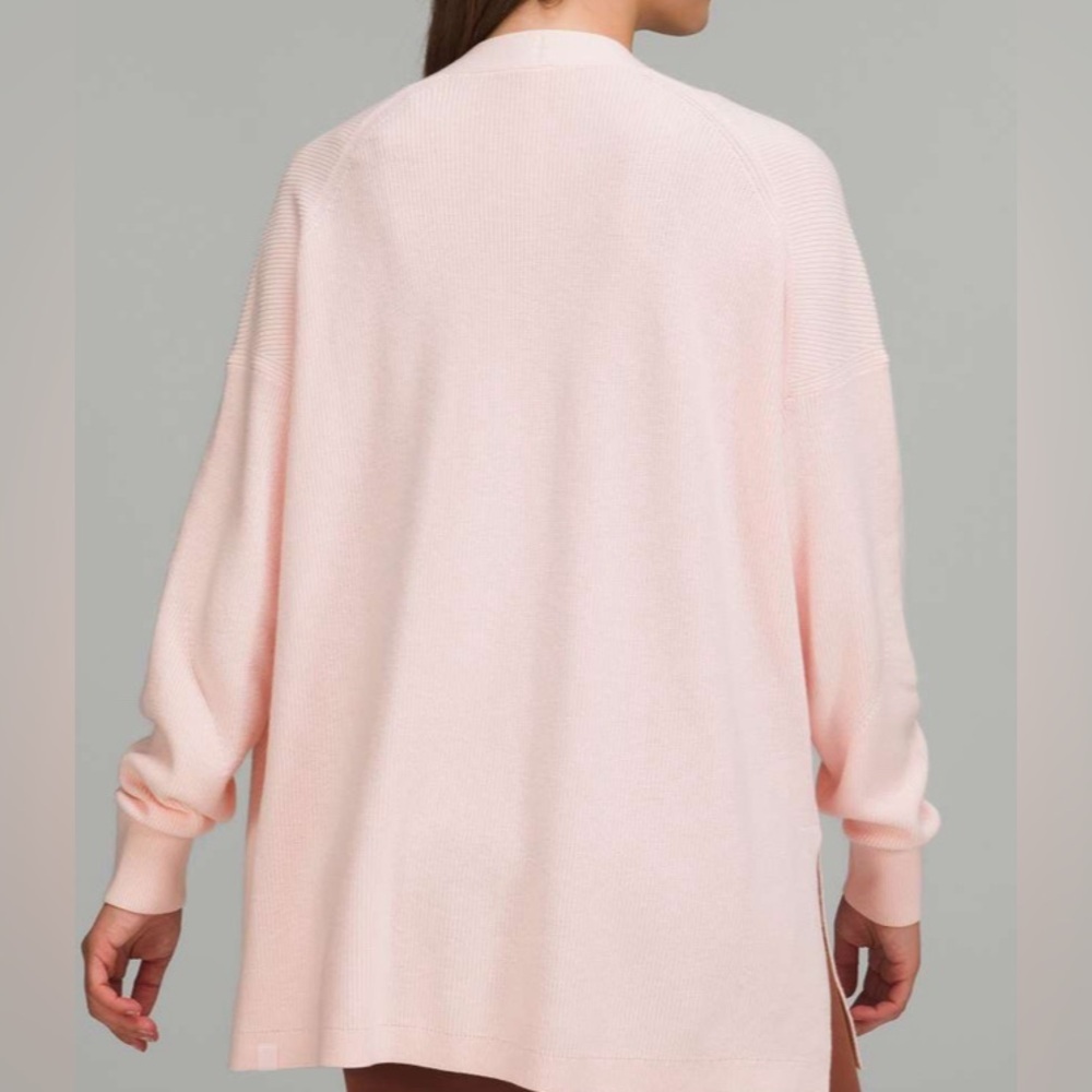 NWOT Lululemon Side Slit Sweater Wrap Strawberry Milkshake - Picture 3 of 8